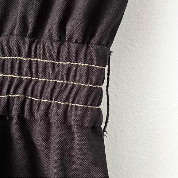 Rock & Republic Button Down Short Sleeve Jumpsuit with TopStitching Size M - Picture 13 of 14